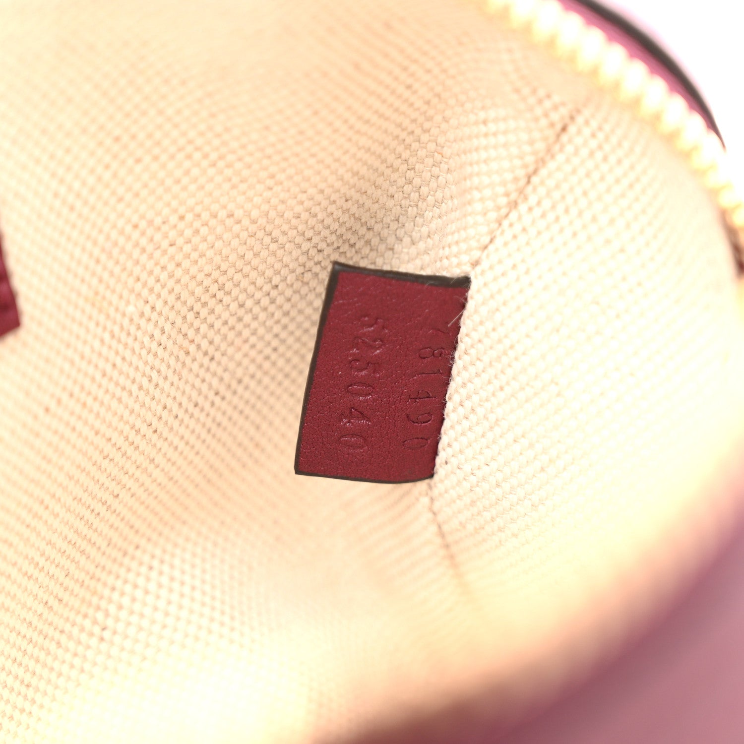 Gucci GG Supreme Monogram Textured Dollar Calfskin Web Super Mini Ophidia Top Handle Bowler Bag Rosso Ancora 12 of 19