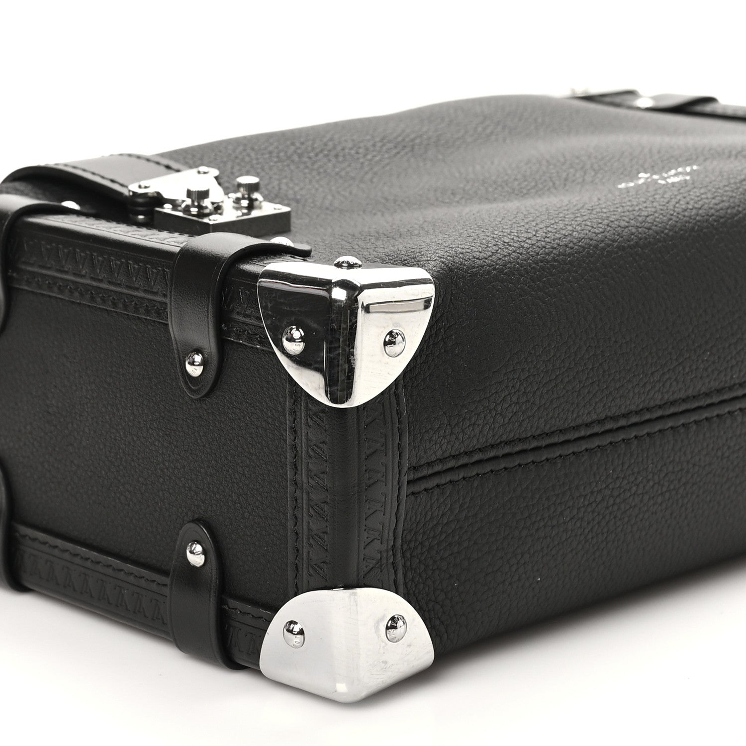 Louis Vuitton Calfskin Side Trunk MM Black 8 of 9