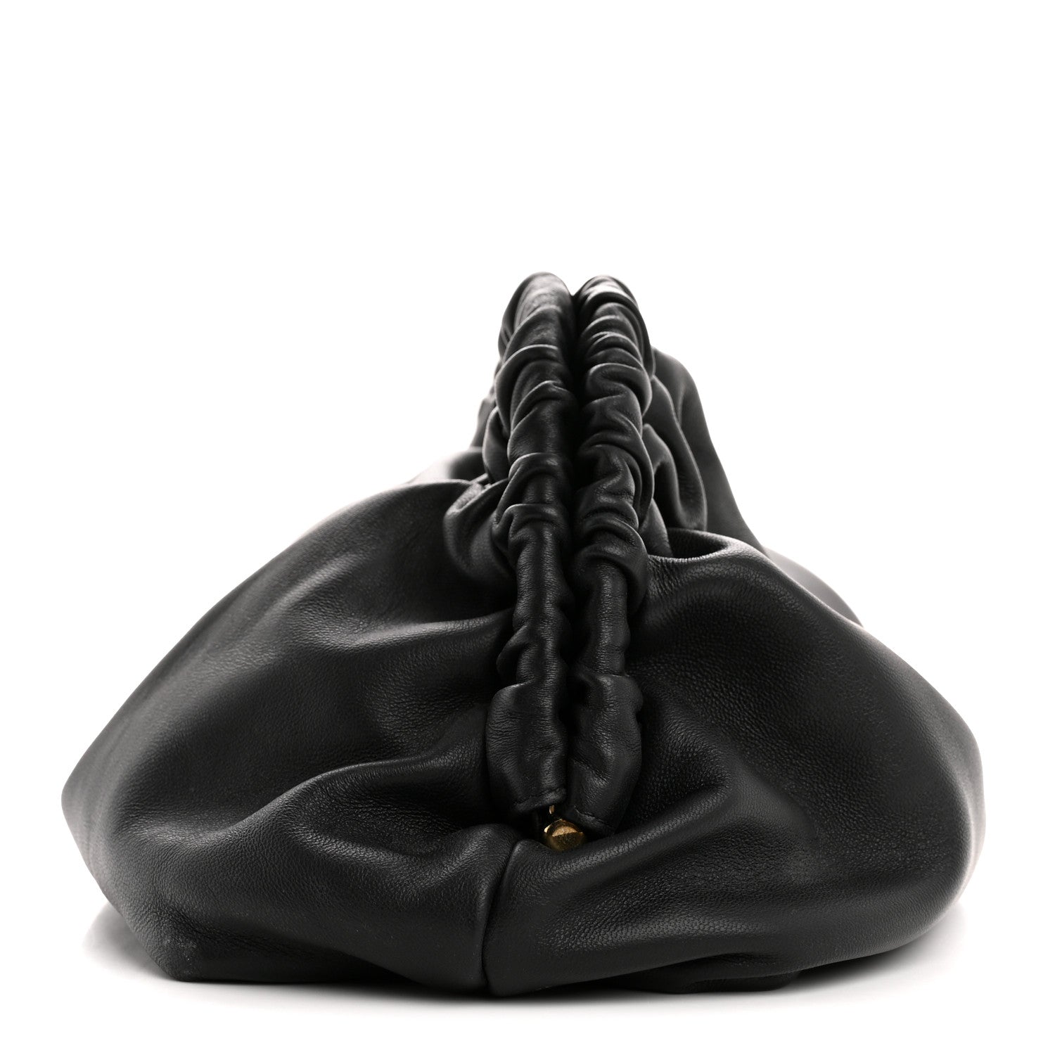 Mansur Gavriel Lambskin Cloud Clutch Black Flamma 8 of 9