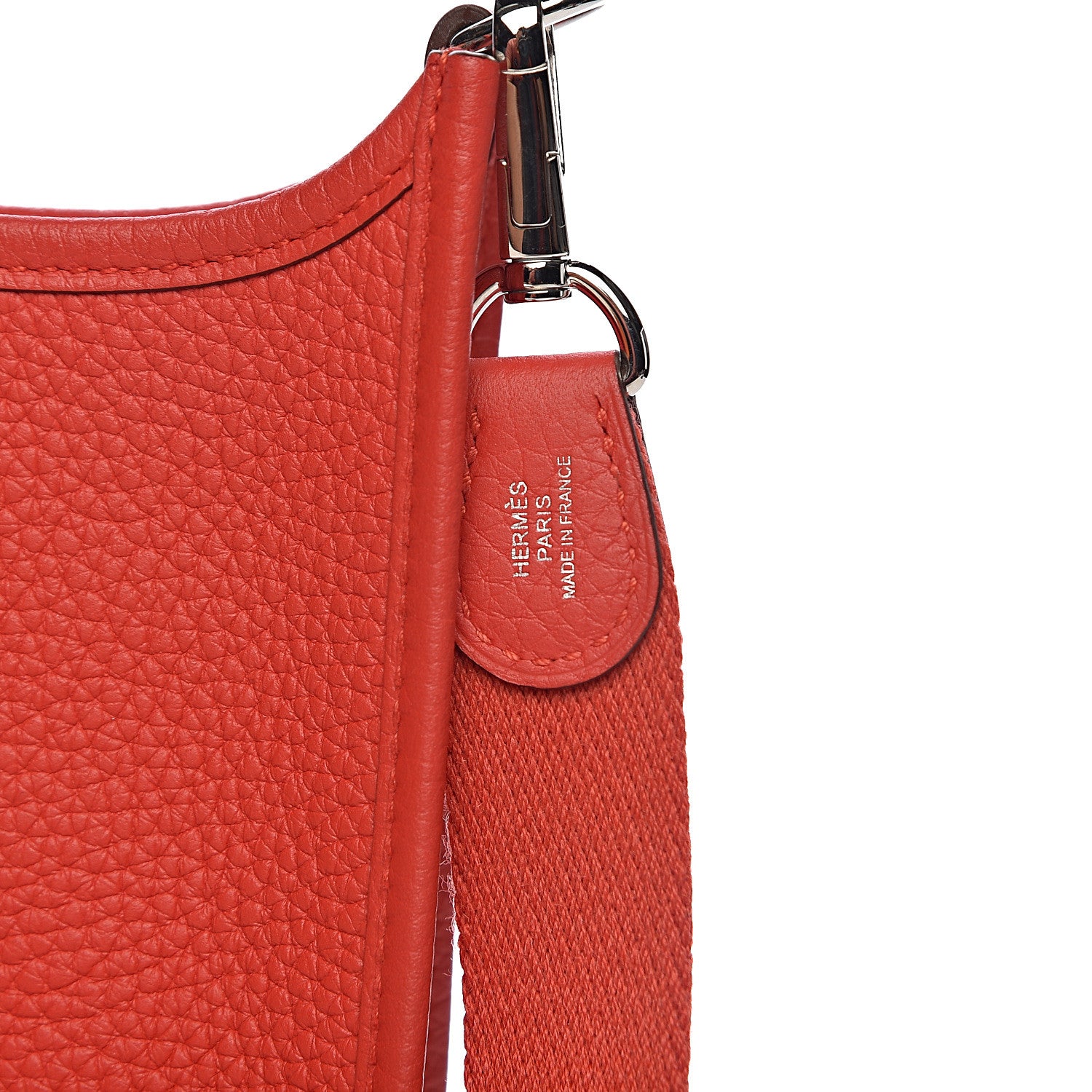 Hermes Taurillon Clemence Evelyne TPM Rouge Tomate 8 of 12