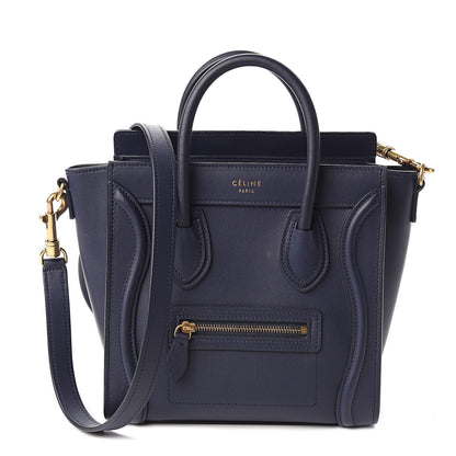 Celine Smooth Calfskin Nano Luggage Ink 1 of 10