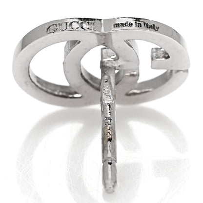 Gucci 18K White Gold GG Tissue Stud Earrings 4 of 4
