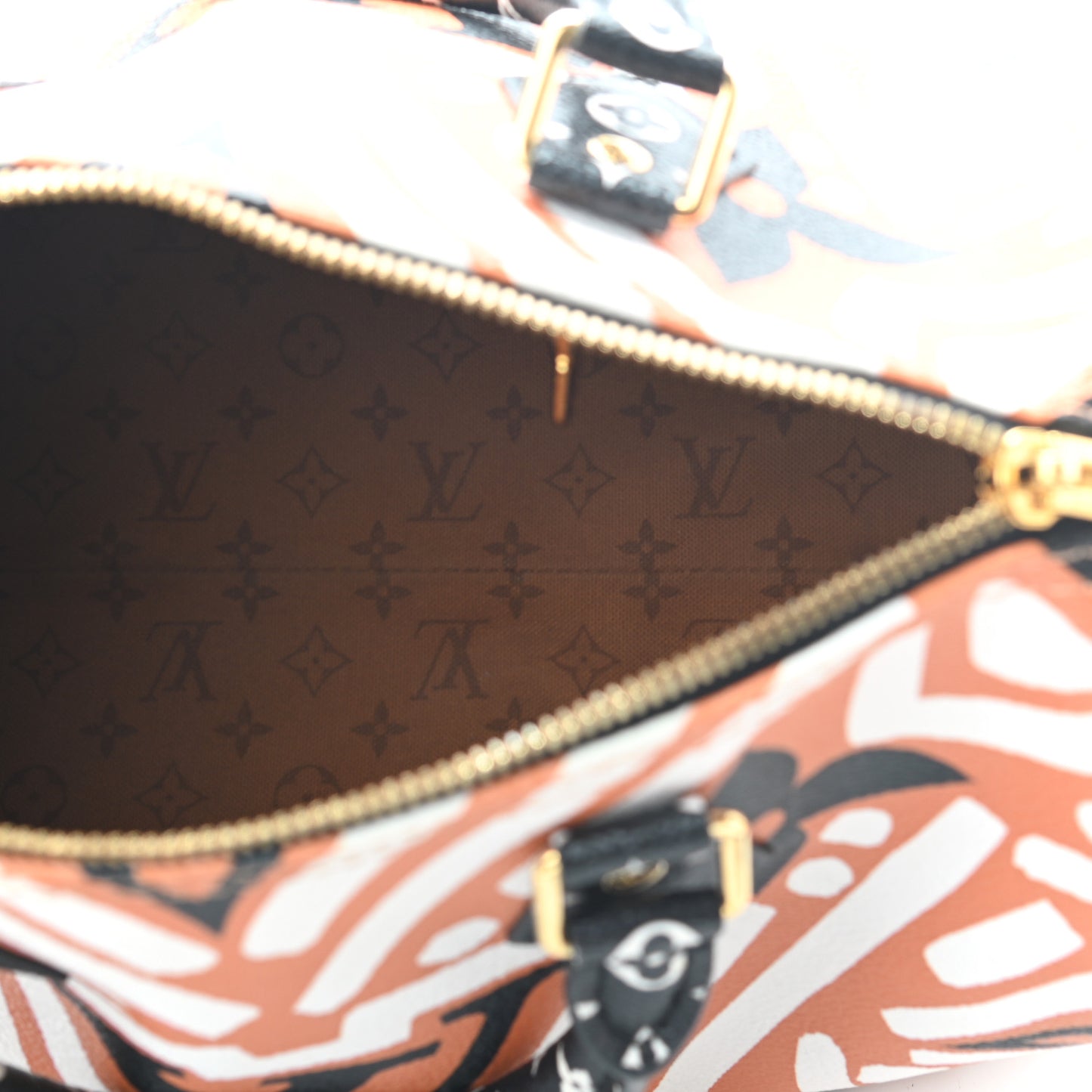 Monogram Giant Crafty Speedy Bandouliere 25 Creme Caramel