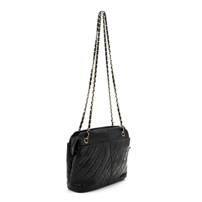 Chanel Lambskin Quilted Shoulder Bag Black 3 of 10