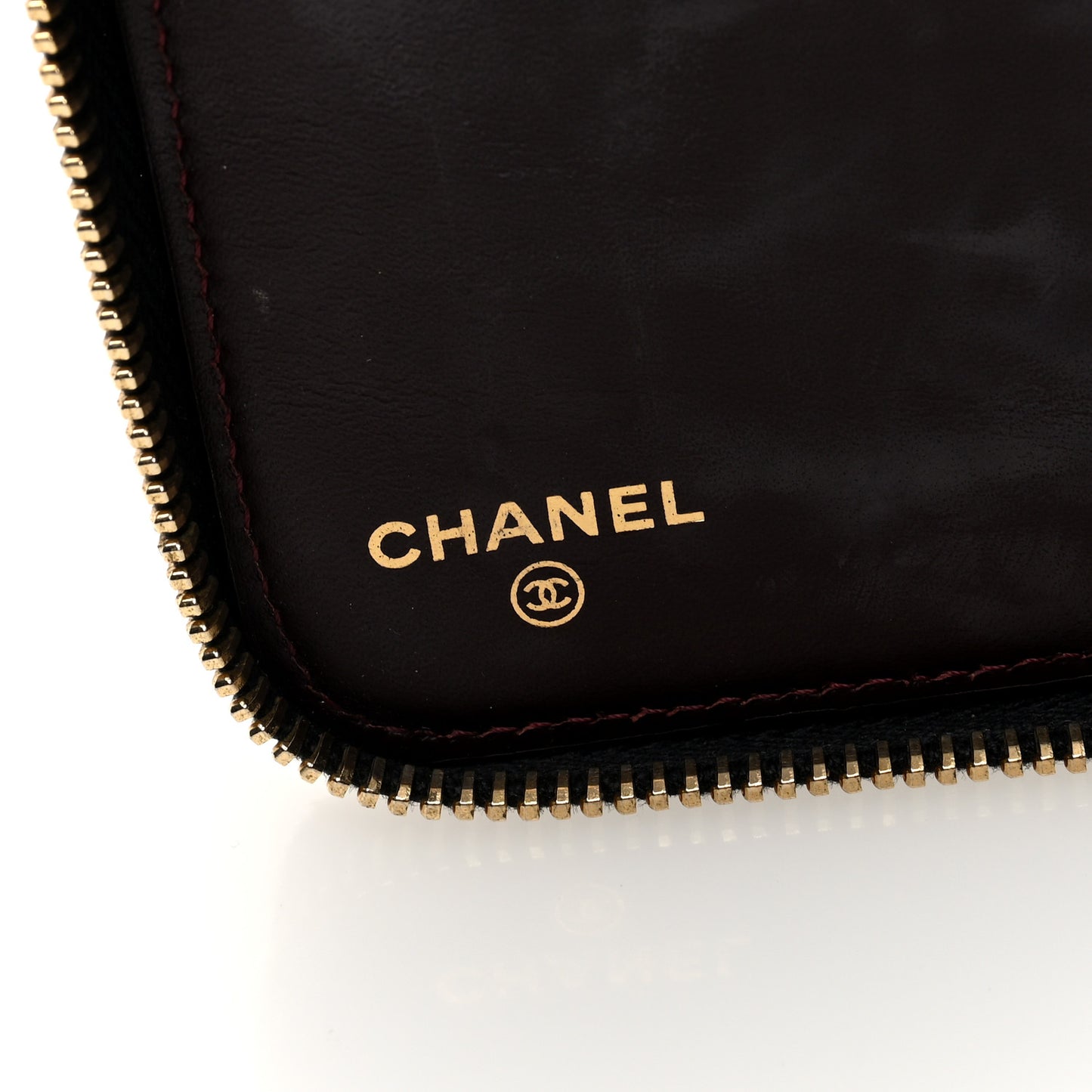 Caviar Quilted Large Zip Around Organizer Wallet Black