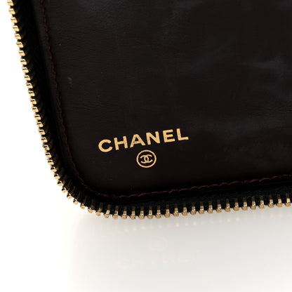 Chanel Caviar Quilted Large Zip Around Organizer Wallet Black 6 of 9