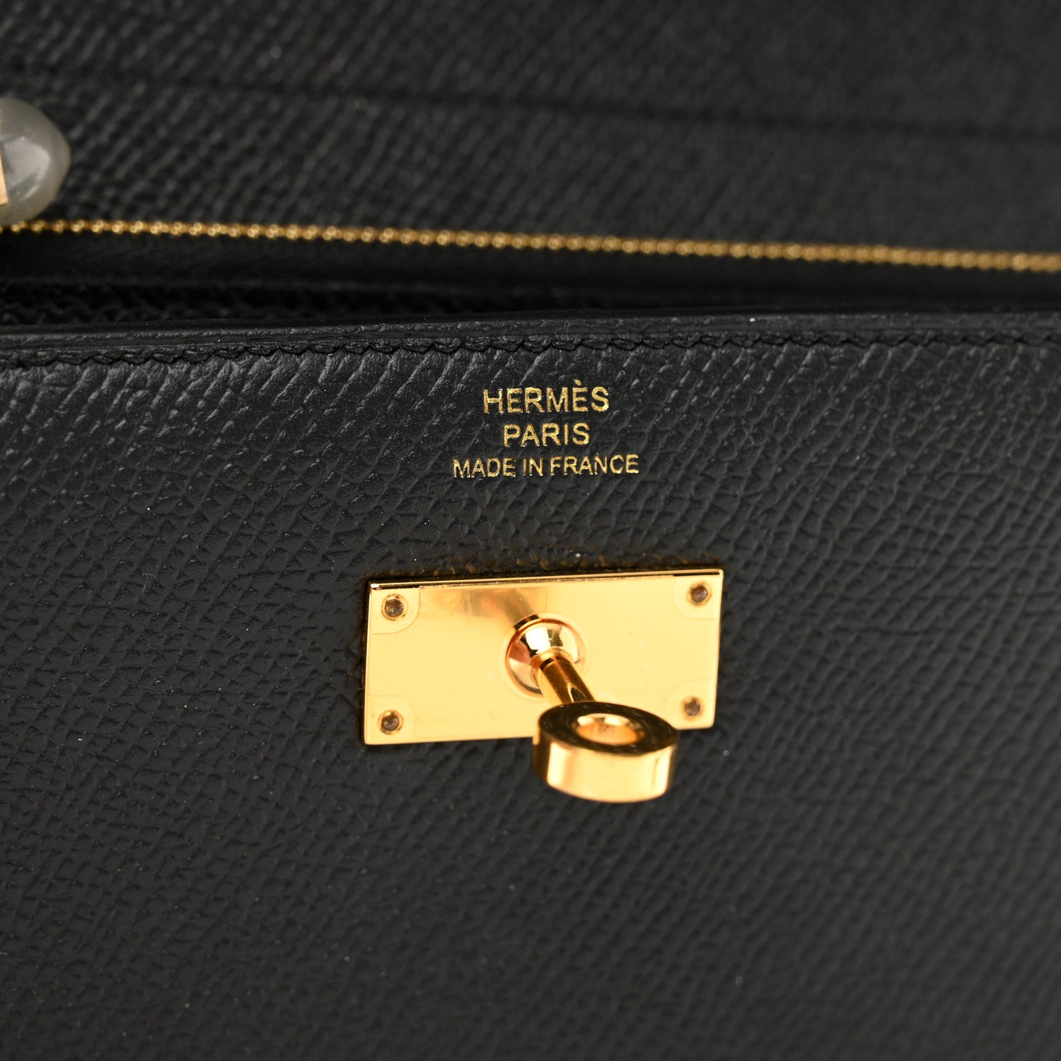 Hermes Epsom Medium Kelly Wallet Black 6 of 7