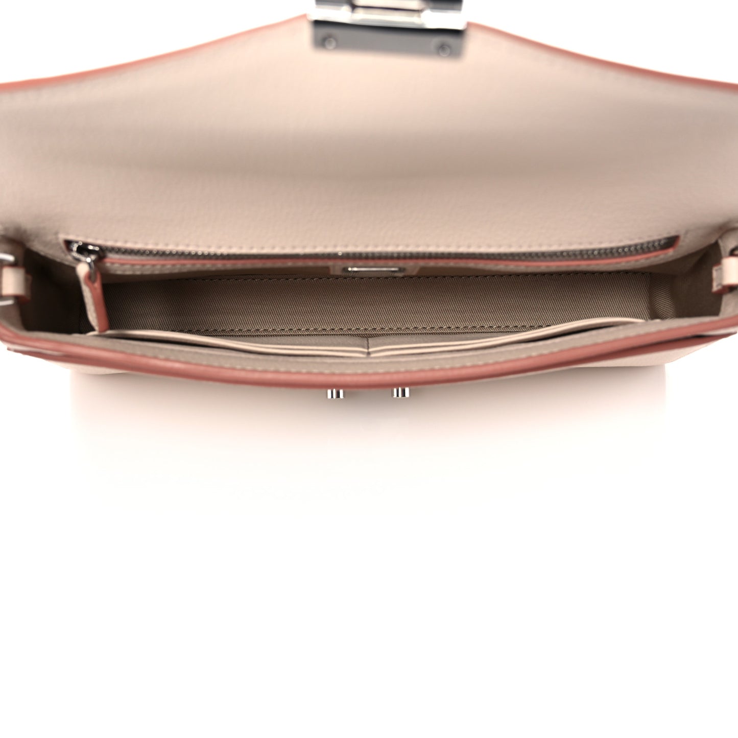 Calfskin Large Patricia Wallet On Chain Beige