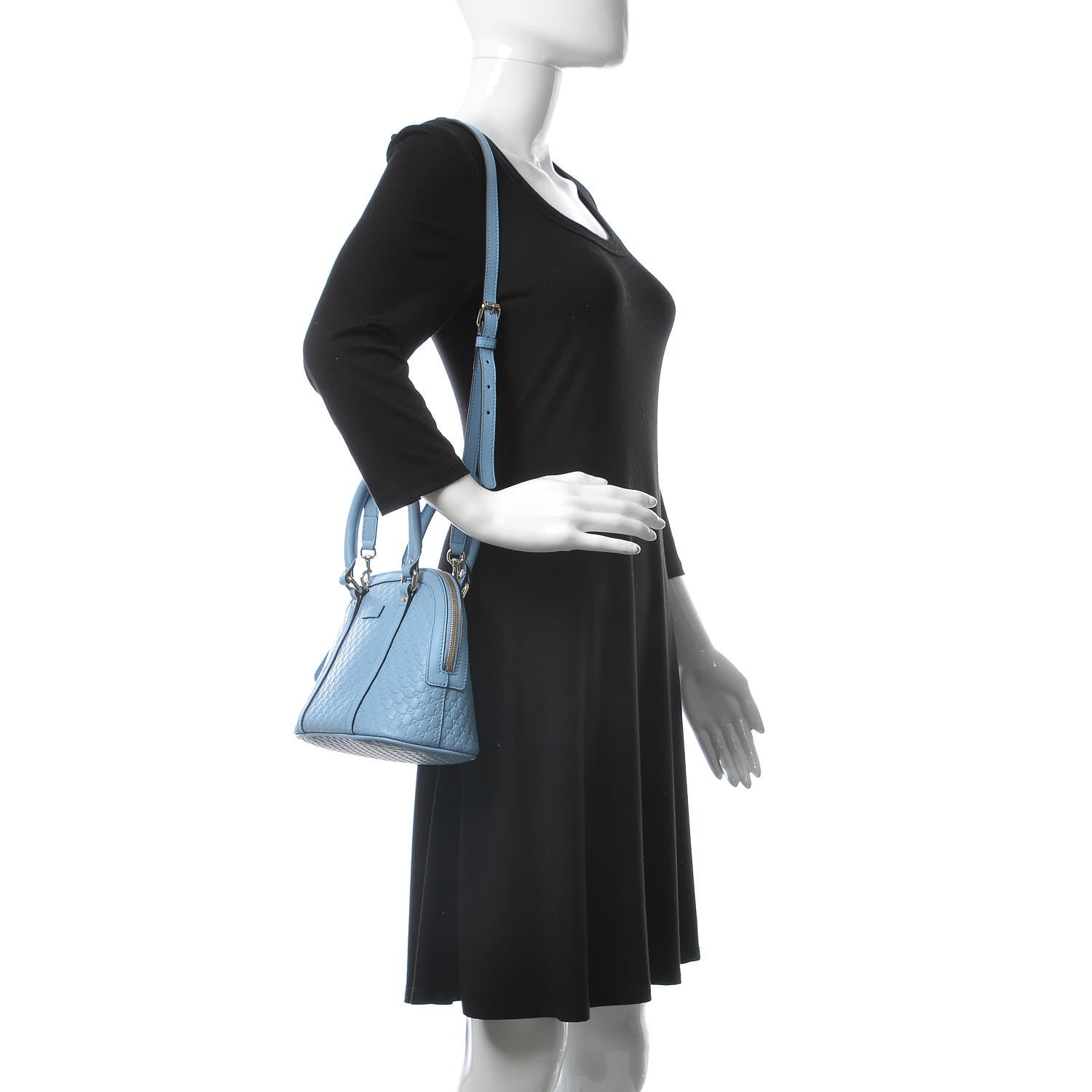 Gucci Microguccissima Mini Dome Bag Mineral Blue 2 of 9