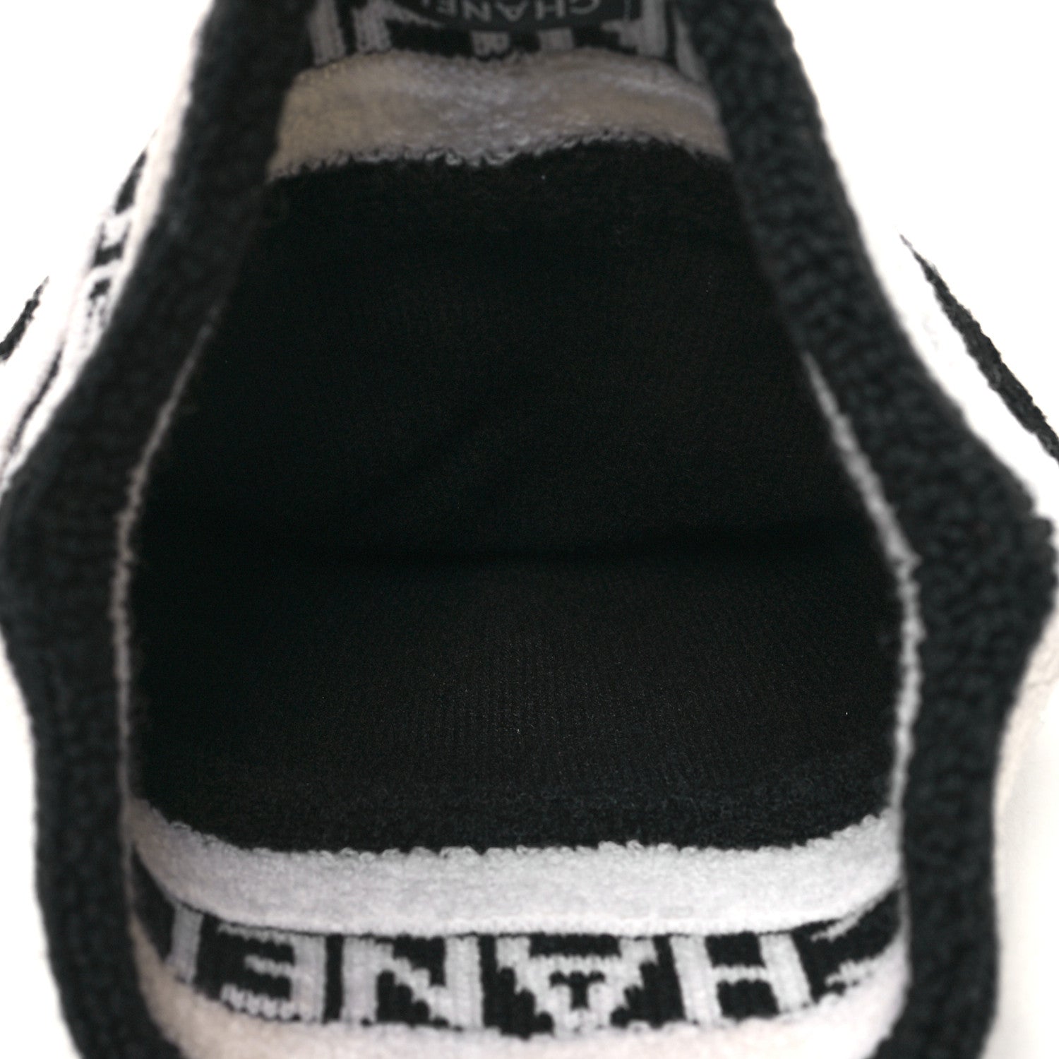 Chanel Cashmere CC Beanie Hat Ecru Black 4 of 5