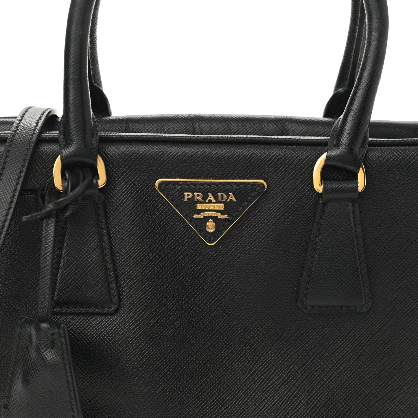 Saffiano Lux Petite Bowler Black