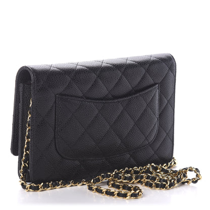 Chanel Caviar Quilted Wallet On Chain WOC Black 3 of 10