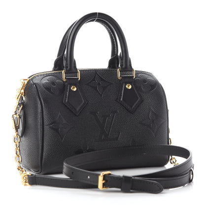 Louis Vuitton Empreinte Monogram Giant Speedy Bandouliere 20 Black 3 of 8