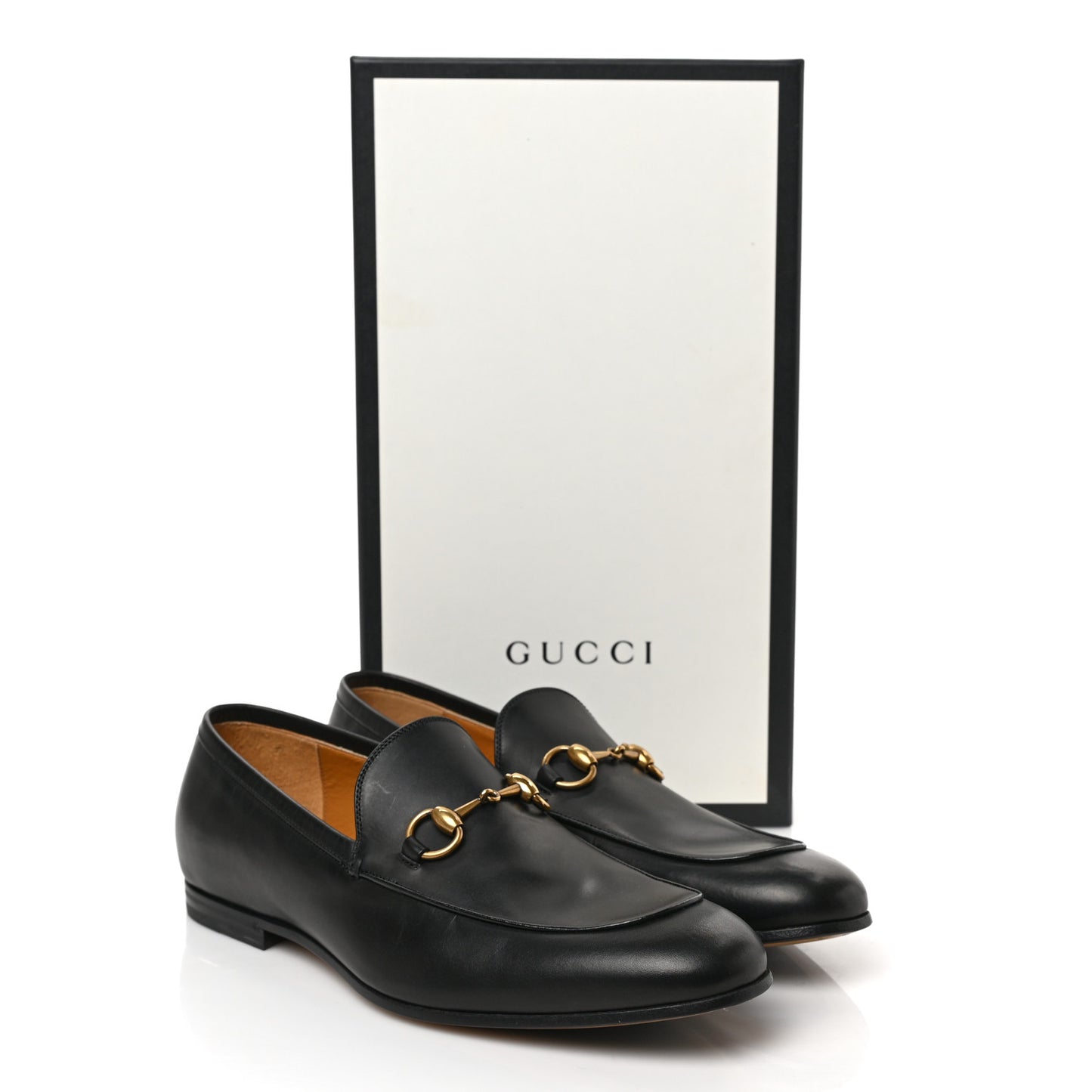 Calfskin Horsebit Mens Jordaan Loafers 9 Black