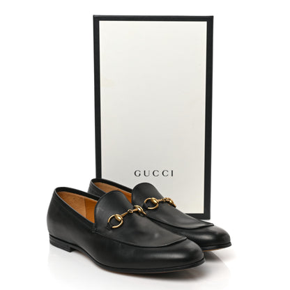 Gucci Calfskin Horsebit Mens Jordaan Loafers 9 Black 9 of 9