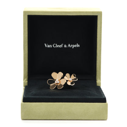 Van Cleef & Arpels 18K Yellow Gold Diamond Frivole Between The Finger Ring 50 5.25 6 of 6