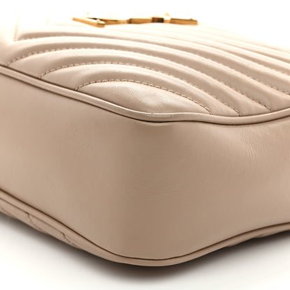 Saint Laurent Calfskin Matelasse Monogram Lou Camera Bag Nude Powder 10 of 10