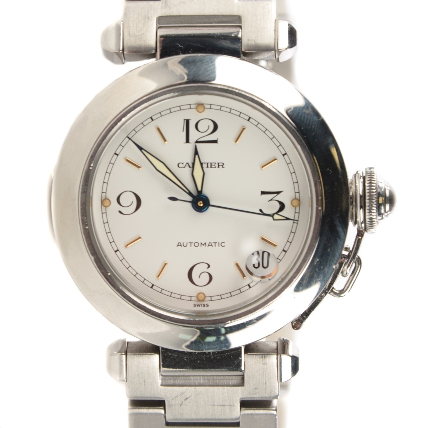 Cartier Stainless Steel 35mm Pasha C Automatic Watch 1 of 9