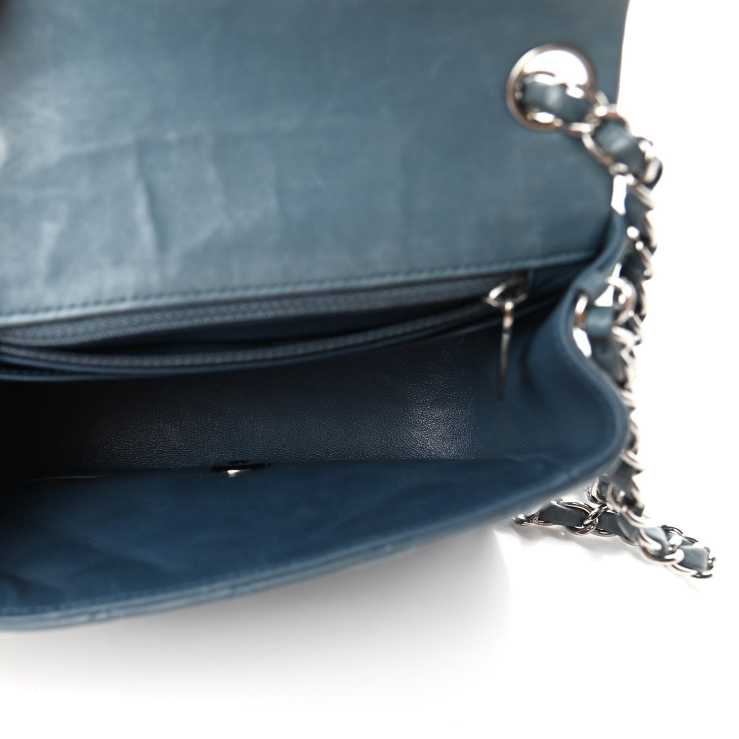 Chanel Lambskin Quilted Mini Square Flap Blue 5 of 10