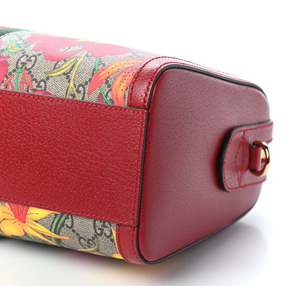 Gucci GG Supreme Monogram Flora Web Medium Ophidia Boston Red 9 of 9