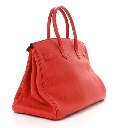 Hermes Togo Birkin 35 Rouge Casaque 3 of 12