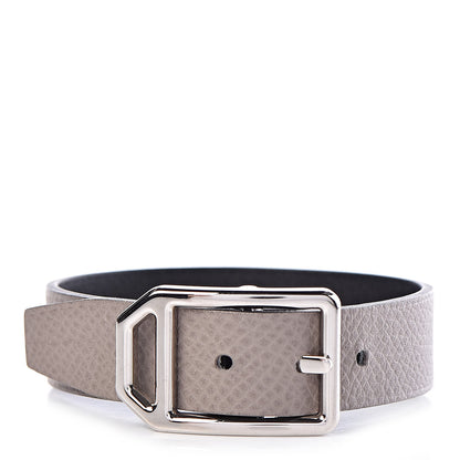 Hermes Swift Epsom Paddock Simple Tour Bracelet T4 Black Etain 1 of 6