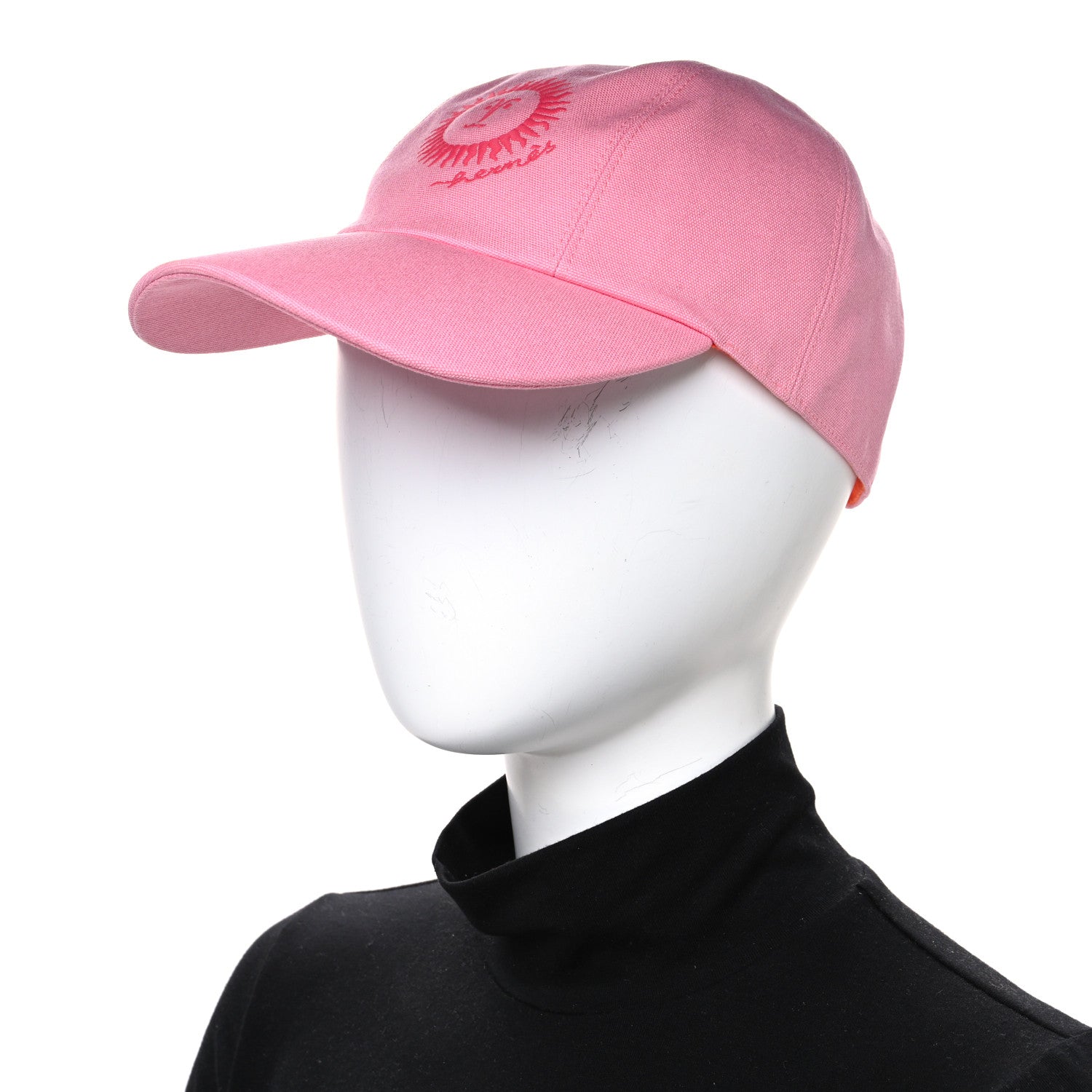 Hermes Cotton Davis Sunshine Hat 58 Rose 2 of 8
