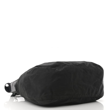 Prada Nylon Flat Messenger Bag Black 3 of 13