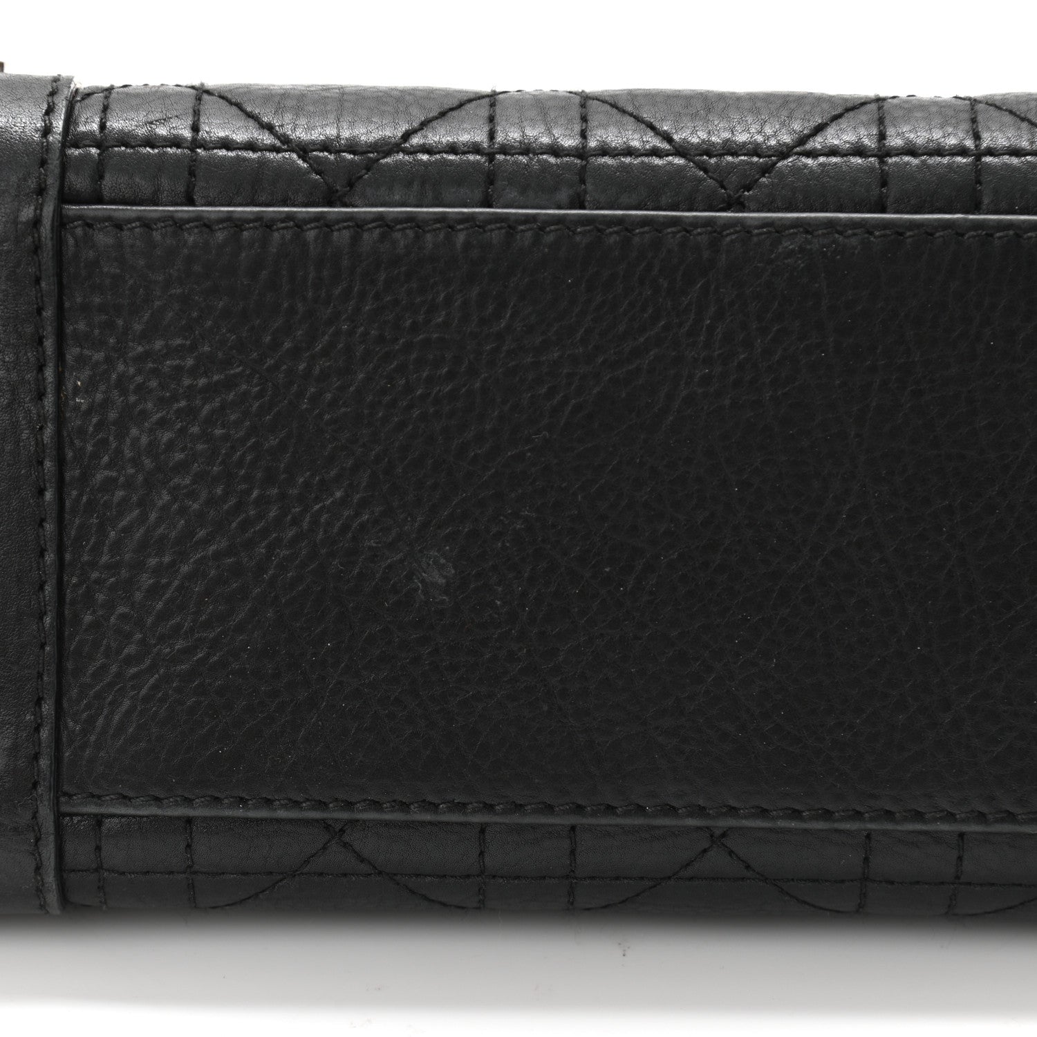 Christian Dior Calfskin Cannage Stitched Small Lady East West Lady Dior Black 12 of 13