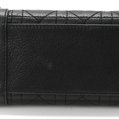 Christian Dior Calfskin Cannage Stitched Small Lady East West Lady Dior Black 12 of 13