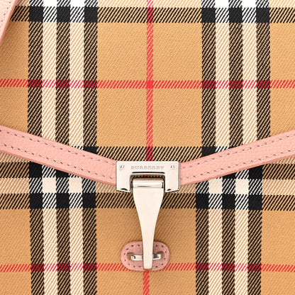 Burberry Grainy Calfskin Vintage Check Small Macken Crossbody Bag Ash Rose 8 of 10
