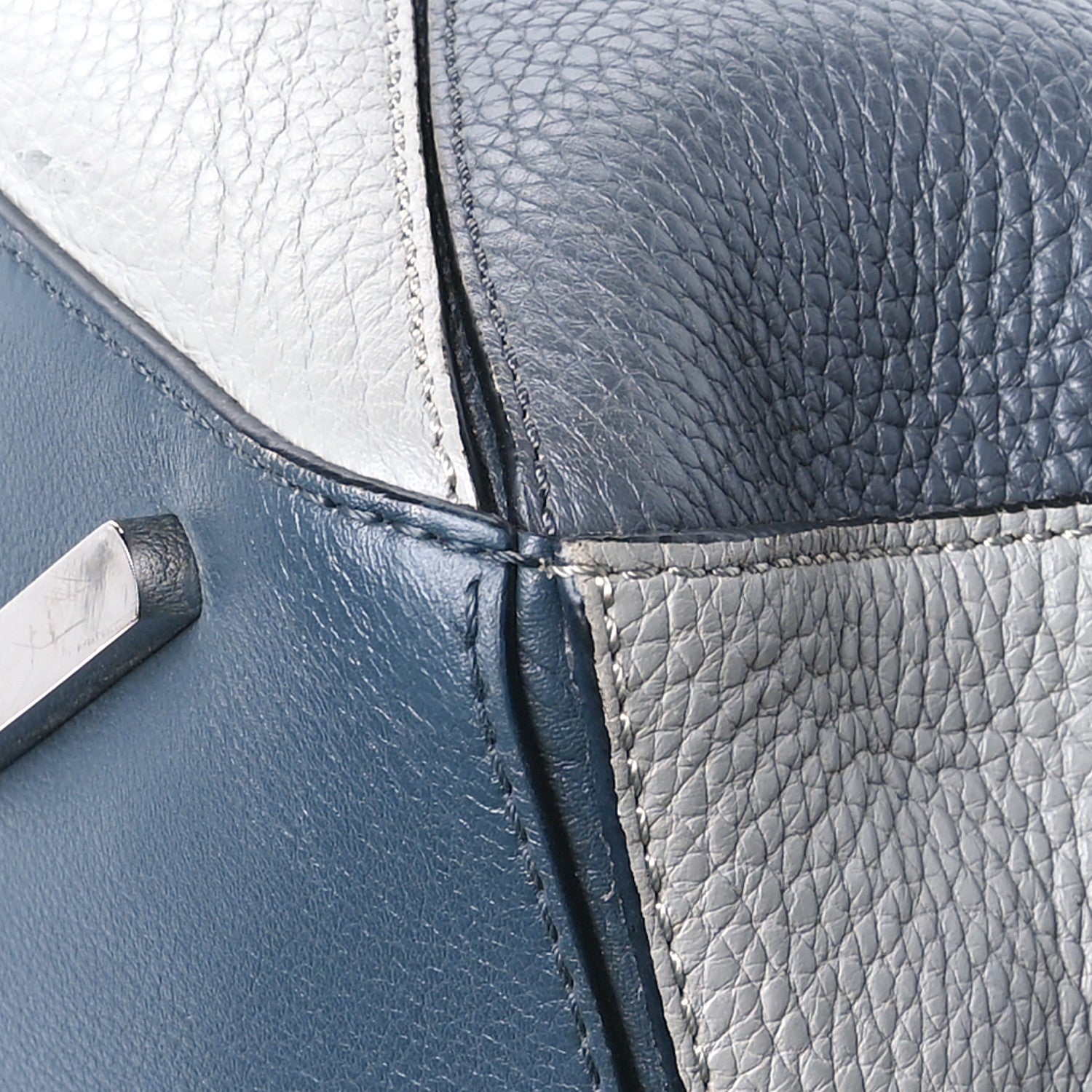 Loewe Calfskin Large Puzzle Bag Grey 12 of 12