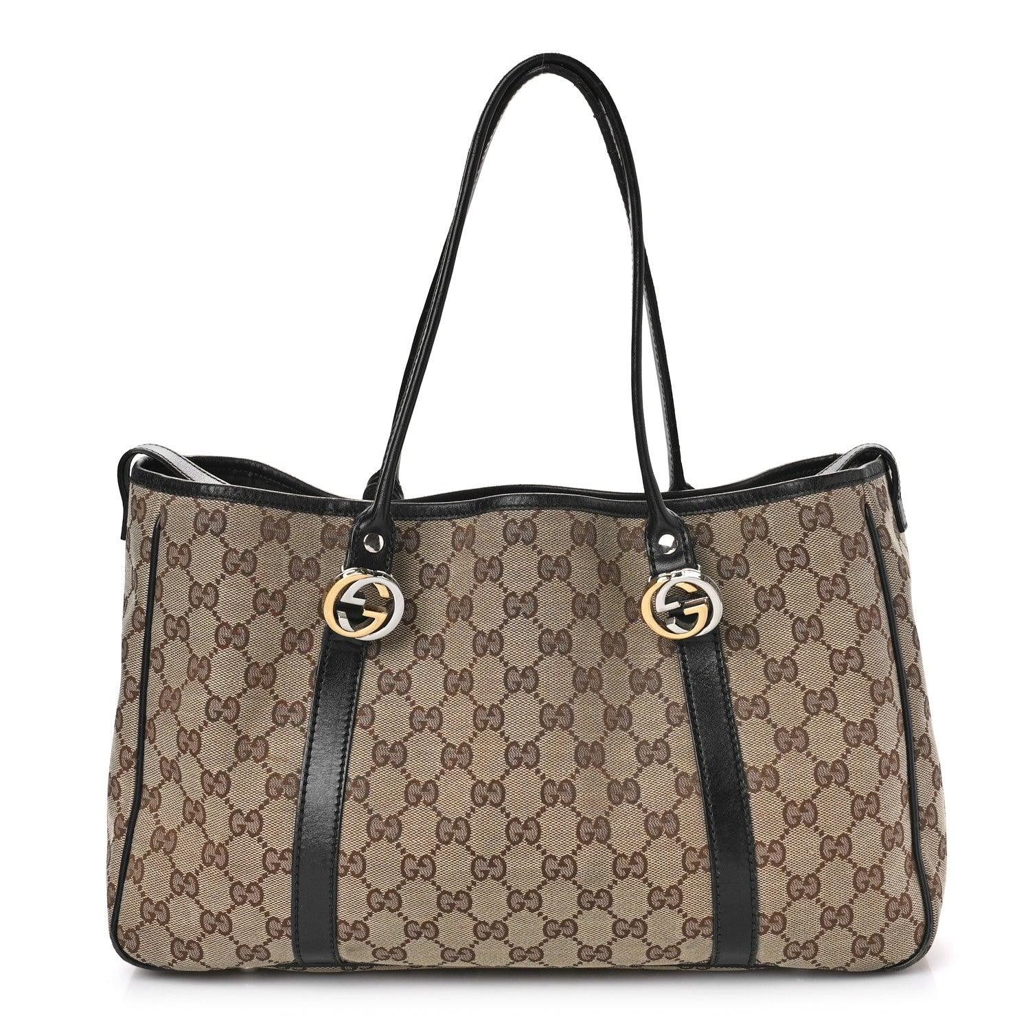 Gucci Monogram Medium Twins Tote Black 1 of 12