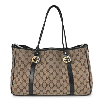 Gucci Monogram Medium Twins Tote Black 1 of 12