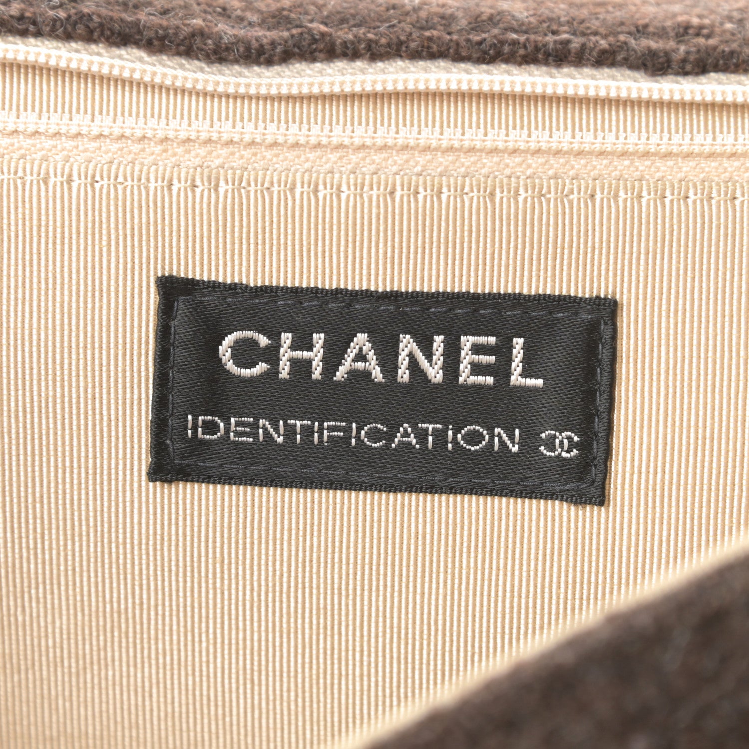 Chanel Wool Jumbo Chocolate Bar Mademoiselle Flap Brown 8 of 17