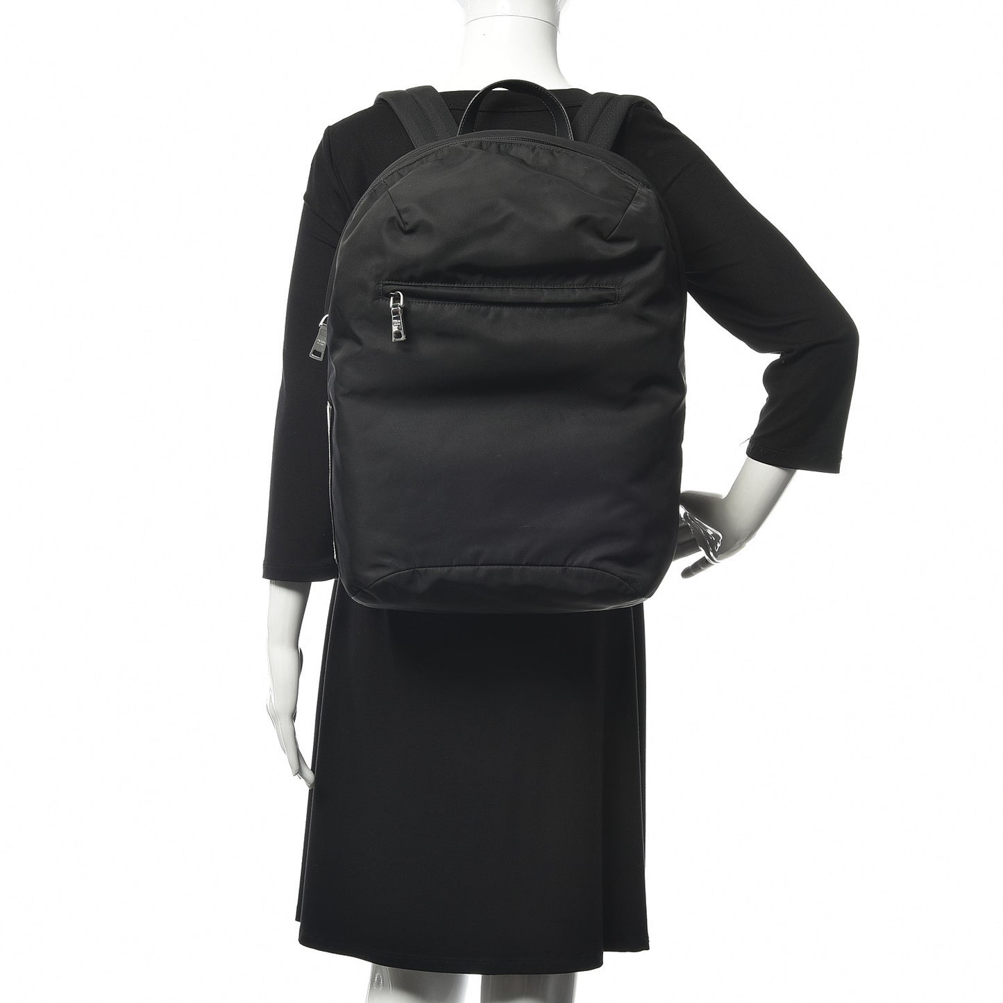 Tessuto Nylon Sport Day Backpack Black