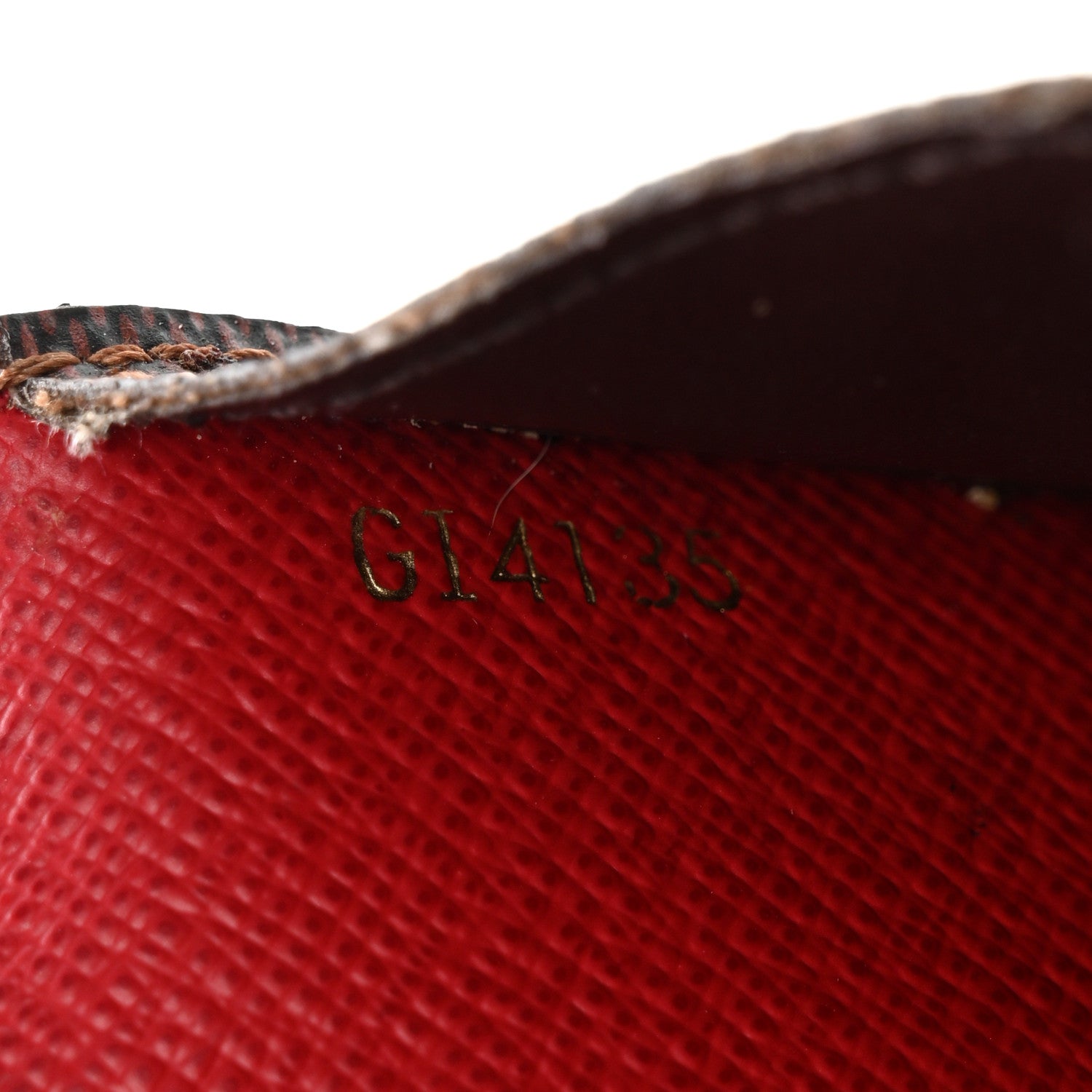 Louis Vuitton Damier Ebene Josephine Wallet Red 8 of 19