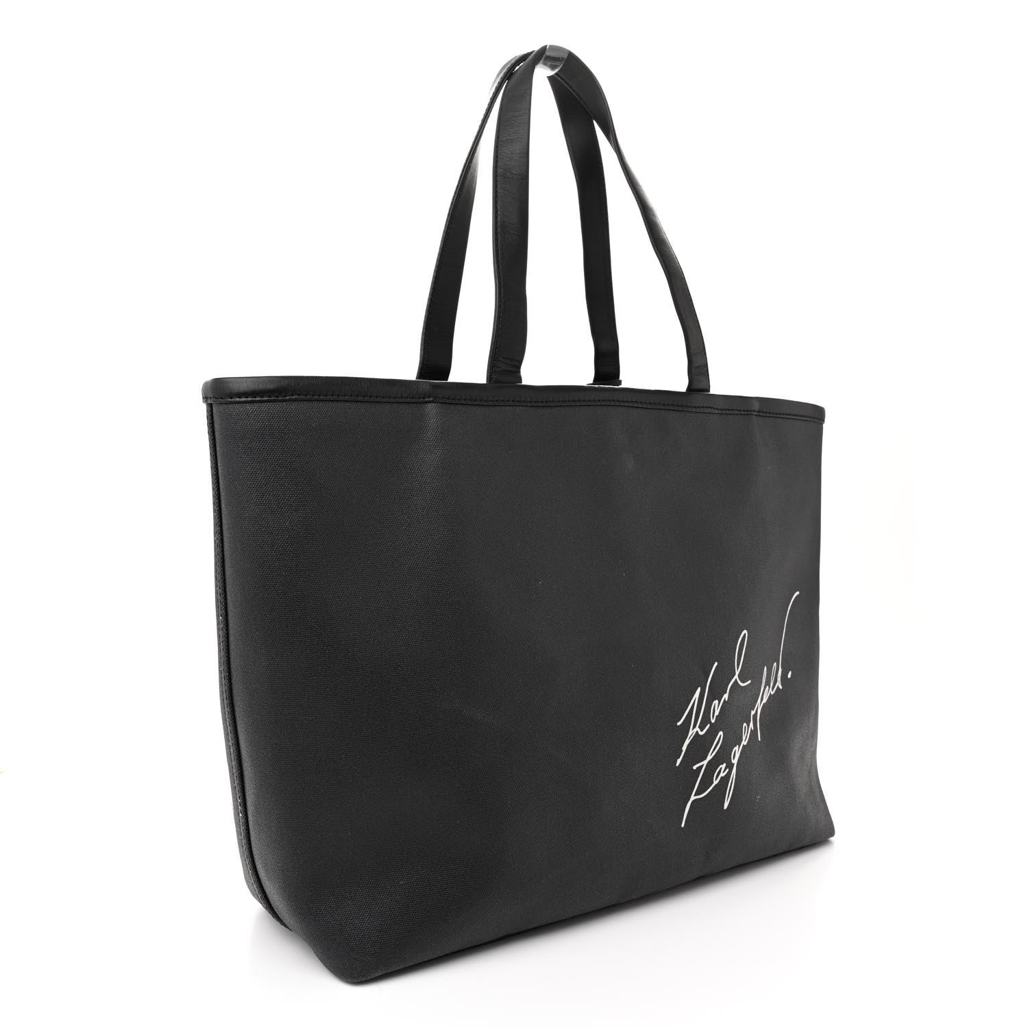 Chanel Canvas Karl Lagerfeld Mobile Art Tote Black 3 of 12