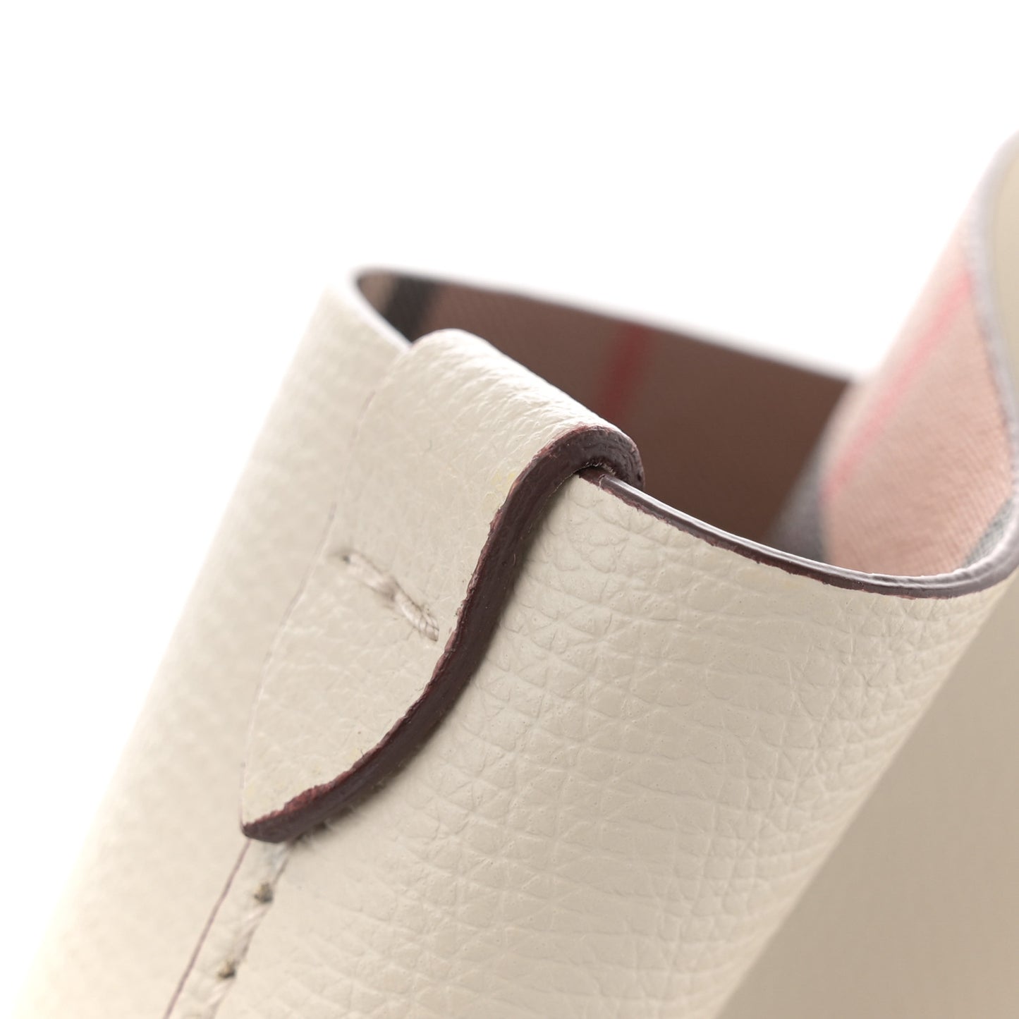 Calfskin Crest Embossed Small Tote Limestone