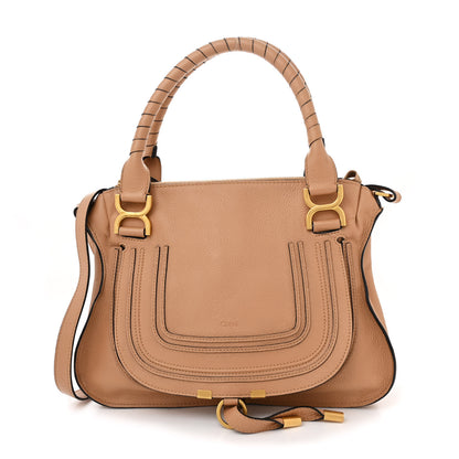 Chloe Calfskin Medium Marcie Satchel  Light Tan 1 of 14