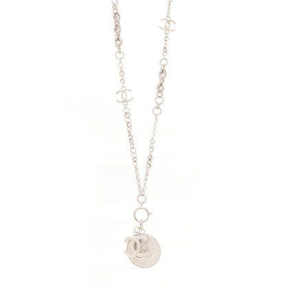 Chanel Medallion CC Chain Necklace Silver 1 of 5