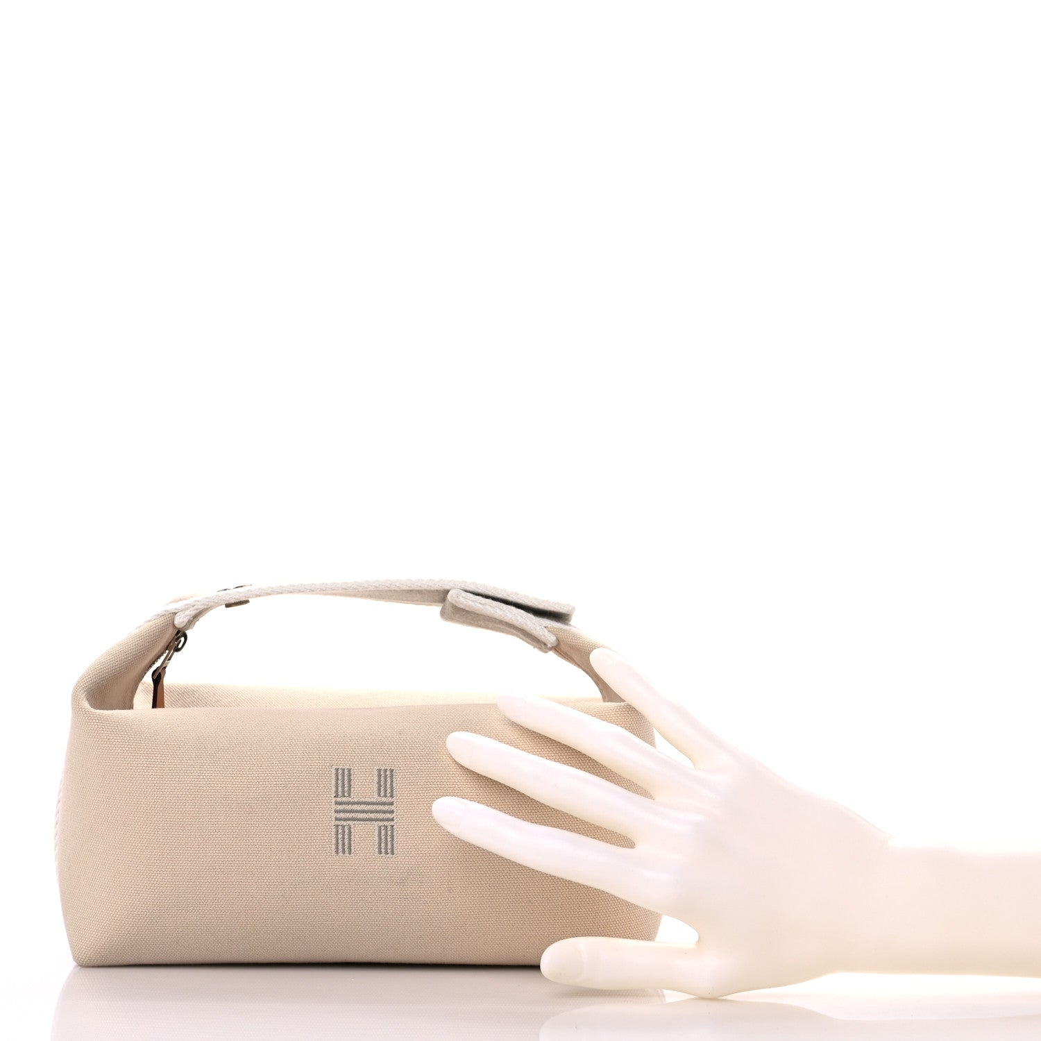 Hermes Canvas Small Bride-A-Brac Pouch Natural 2 of 8