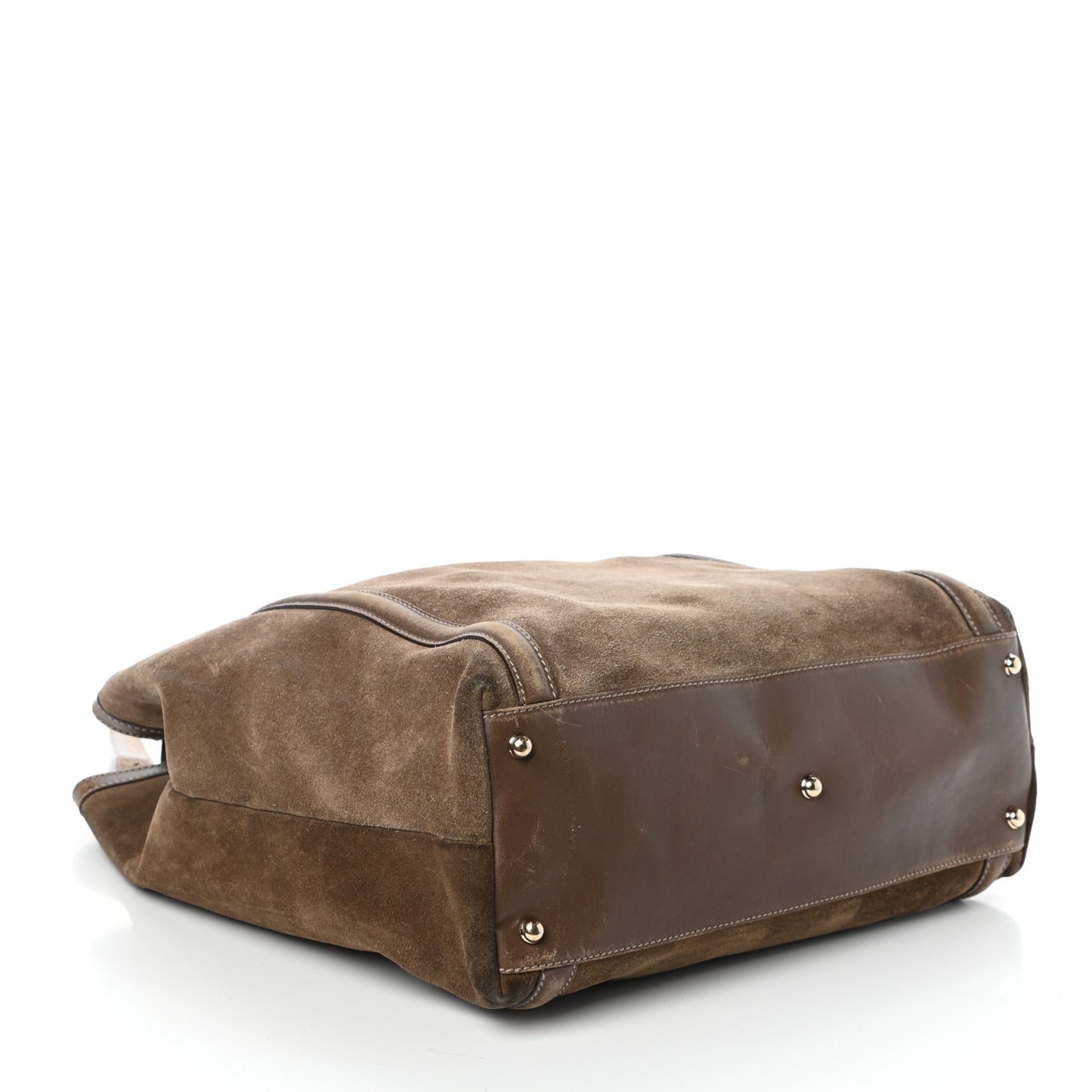 Suede Large Britt Shoulder Bag Brown