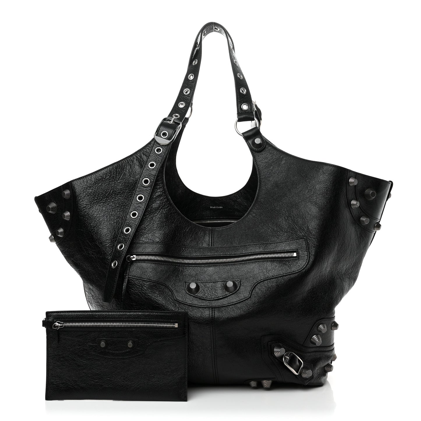 Agneau Arena Large Le Cagole Carry All Bag Black