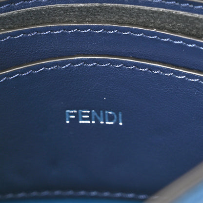 Fendi Cuoio Romano Vitello Cover Bi-Color Peekaboo I See U X Cross Satchel Blue 6 of 10