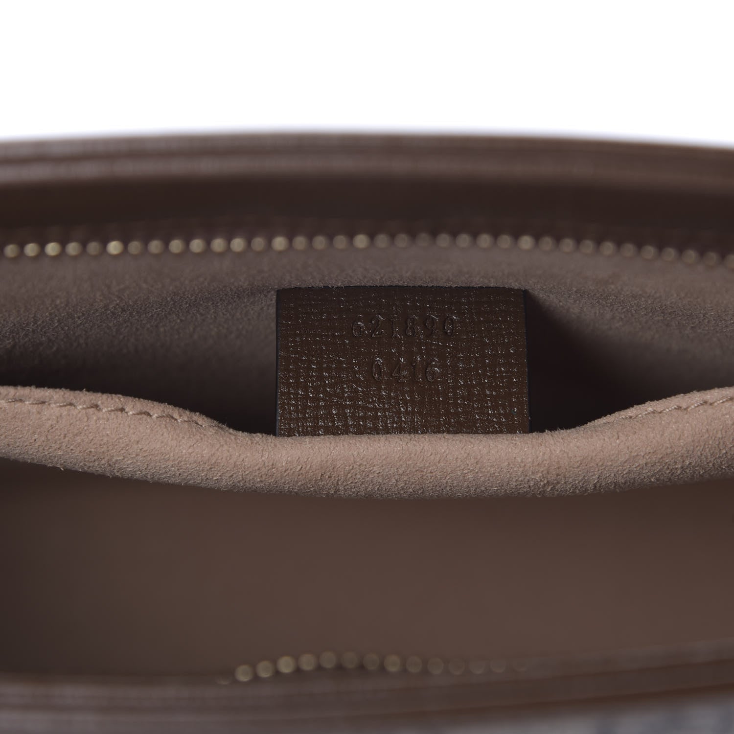 Gucci GG Supreme Monogram Horsebit 1955 Zip Pouch Beige Brown Sugar 7 of 11