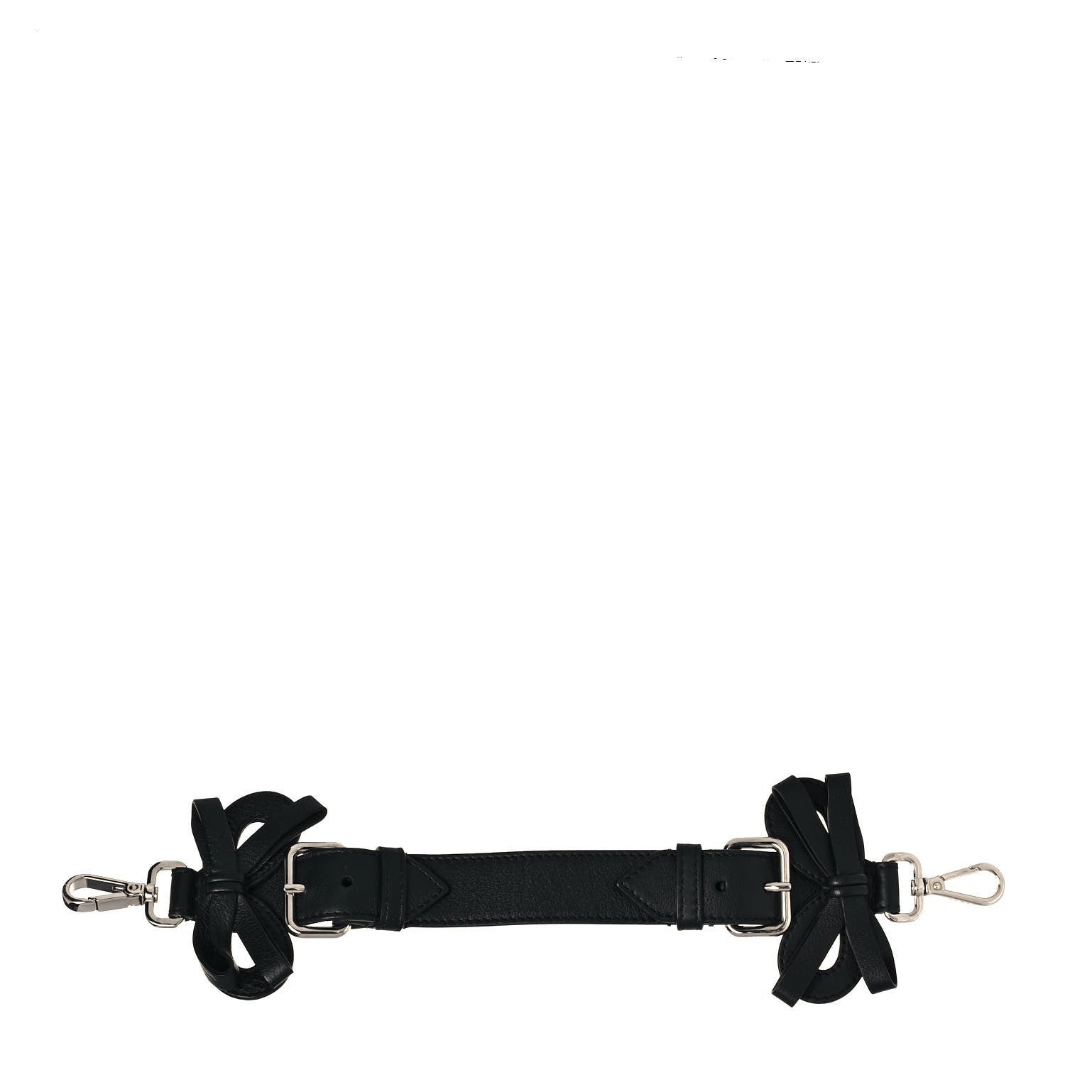 Fendi Vitello Dolce Bow Mini Strap You Black 1 of 4