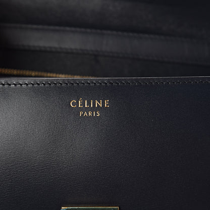 Celine Box Calfskin Medium Classic Box Flap Bag Navy Blue 9 of 9