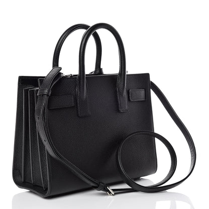 Saint Laurent Grained Calfskin Nano Sac De Jour Black 4 of 11