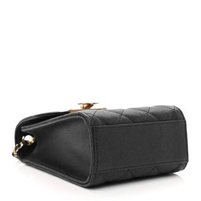 Chanel Caviar Quilted Golden Class Phone Holder Black 4 of 13